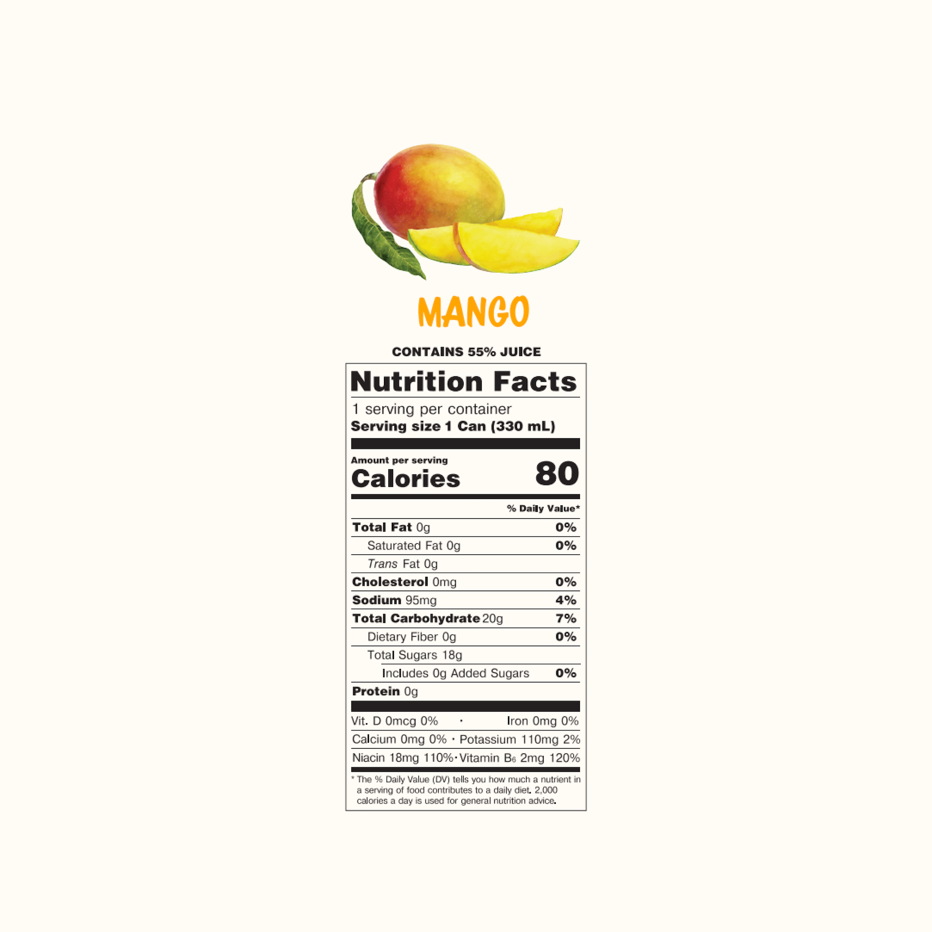 Mango Sparkling Juice